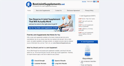 Desktop Screenshot of bestjointsupplements.net